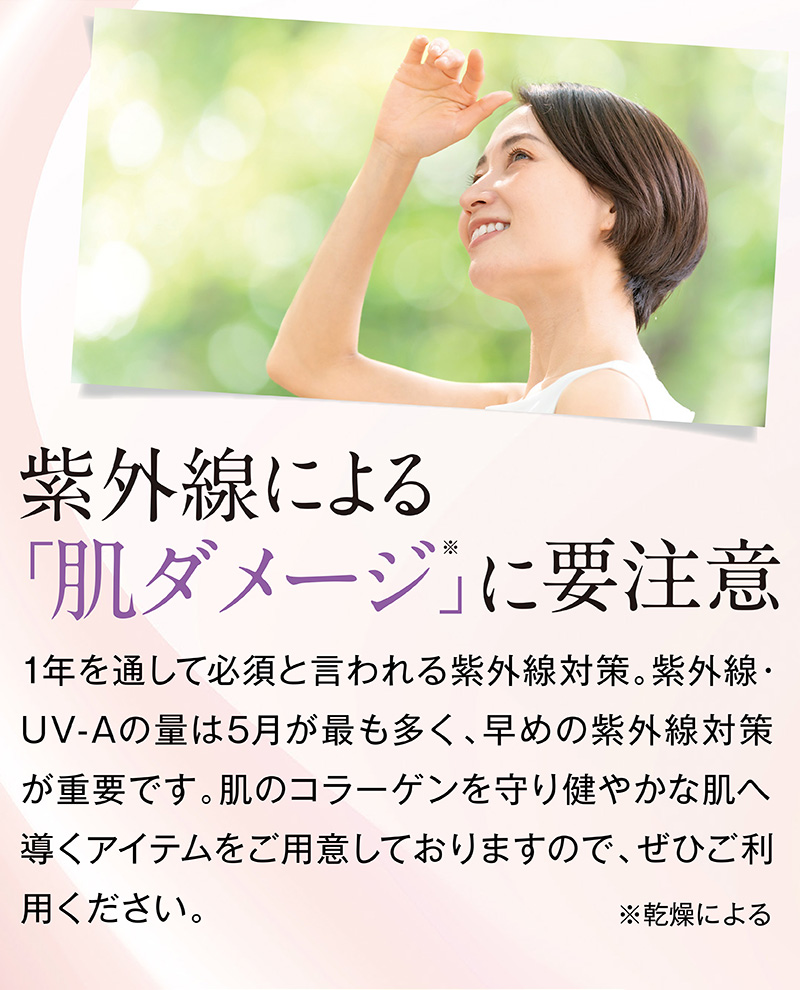 紫外線による「肌ダメージ」に要注意