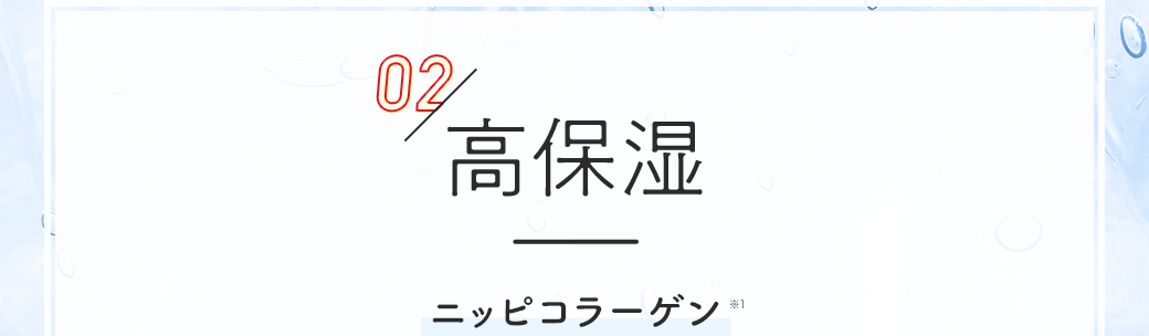 02／高保湿 ニッピコラーゲン※1