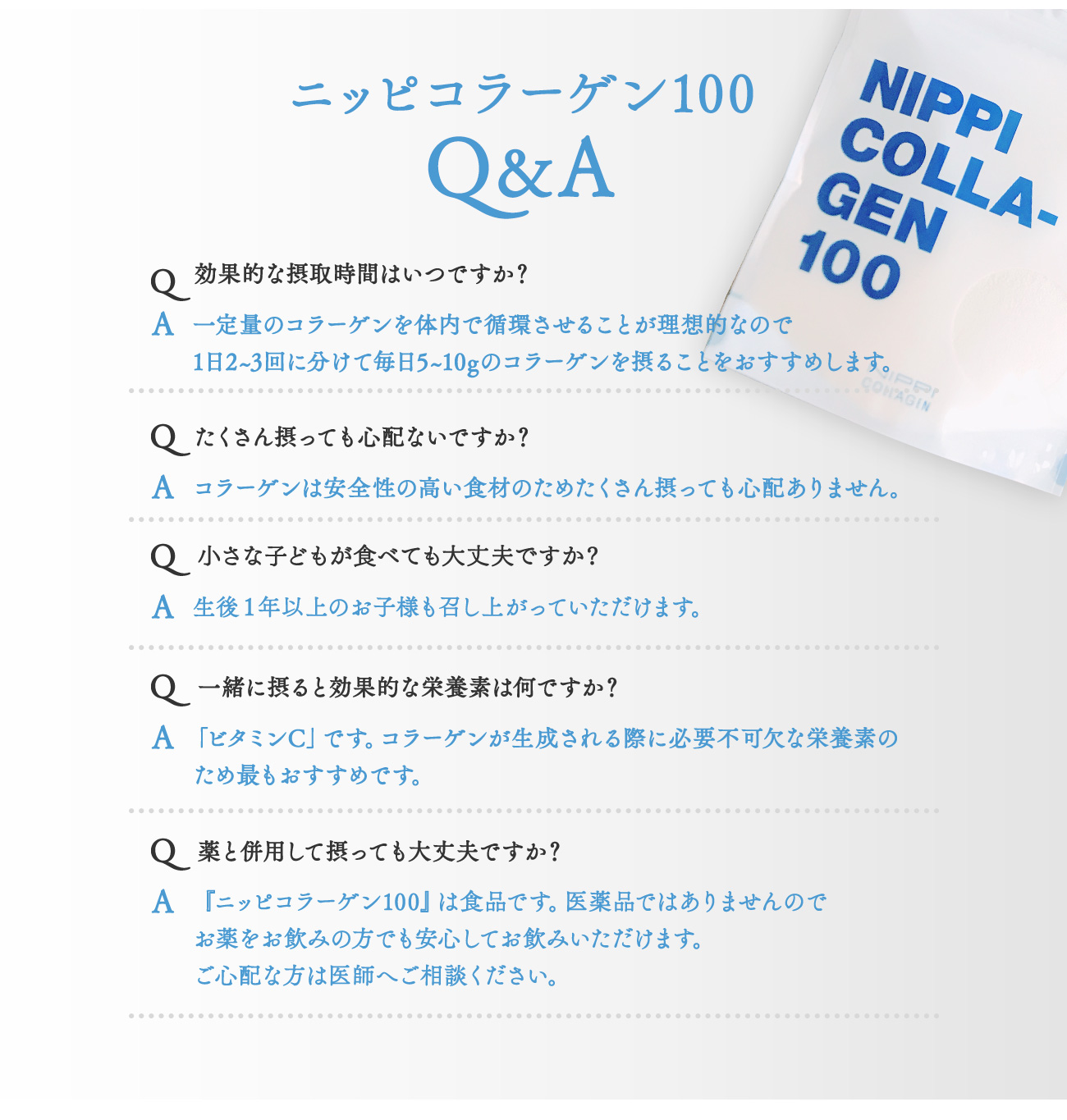 ニッピコラーゲン100　Ｑ＆Ａ